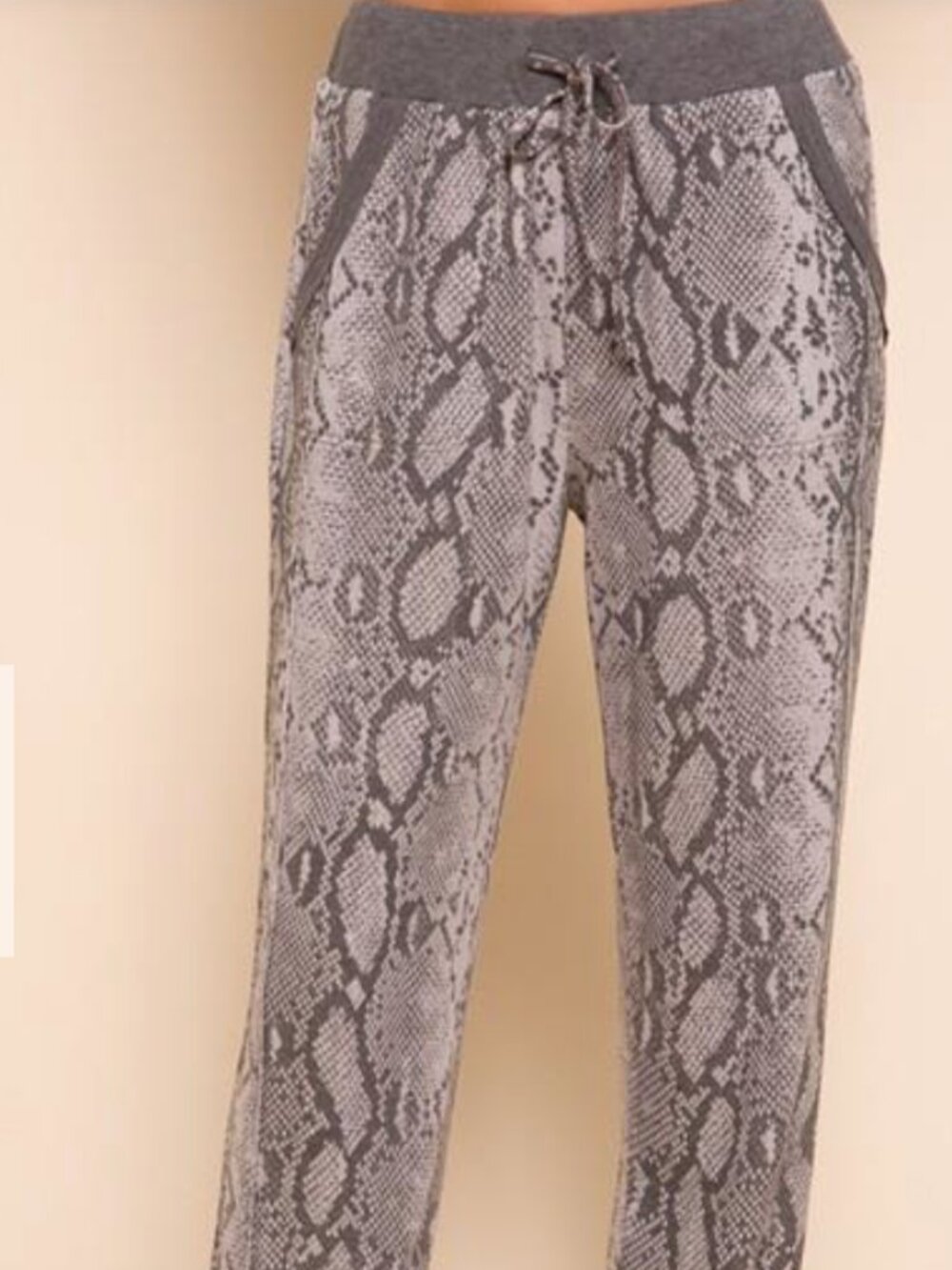 #119 SNAKE PRINT JOGGERS